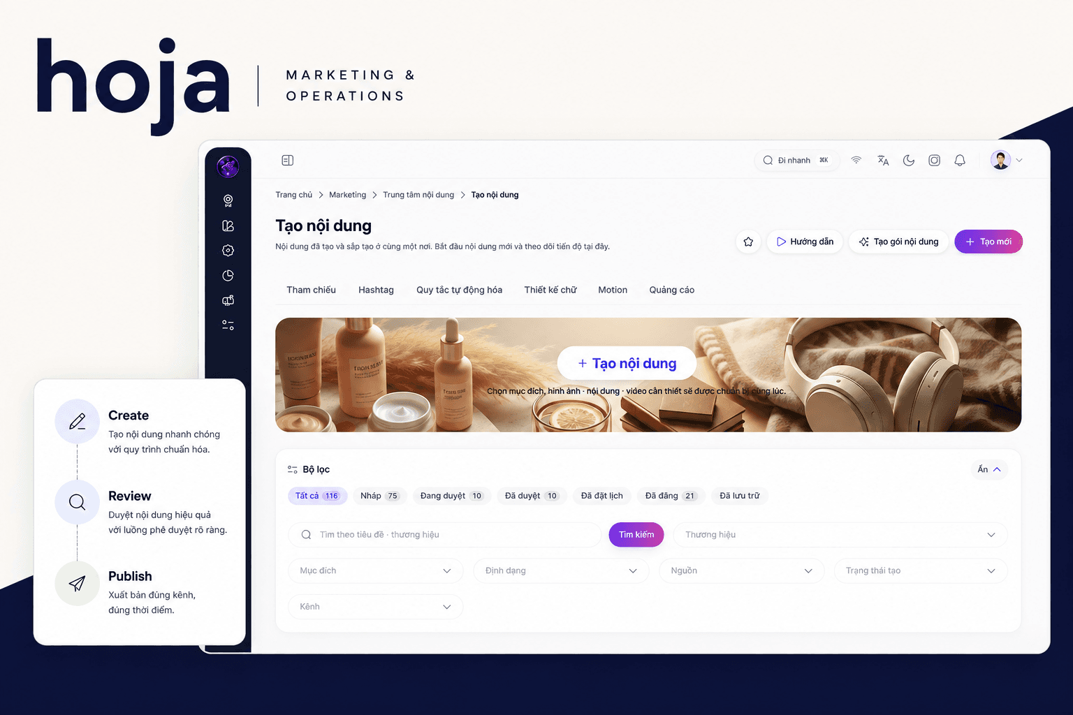 HOJA — Operational clarity / Healthcare trust / Multi-tenant SaaS