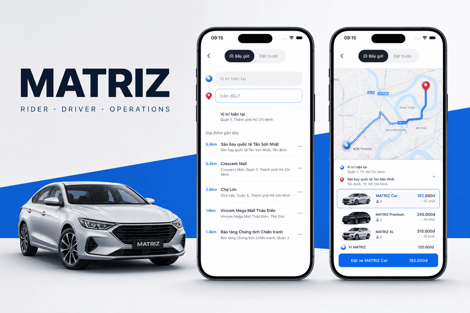 MATRIZ — Realtime control room / Service reliability / Mobile-first