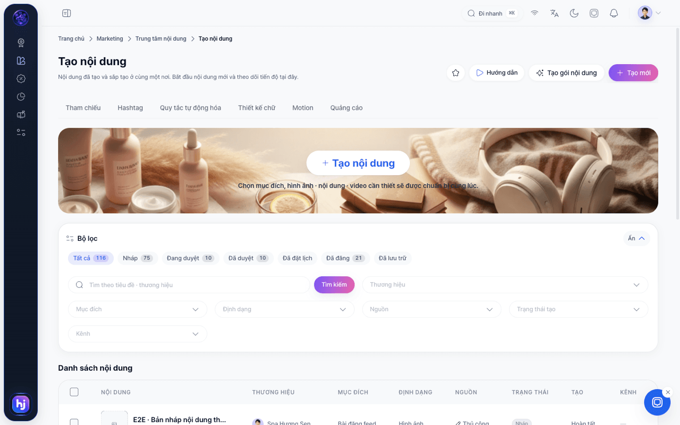 HOJA / Content hub